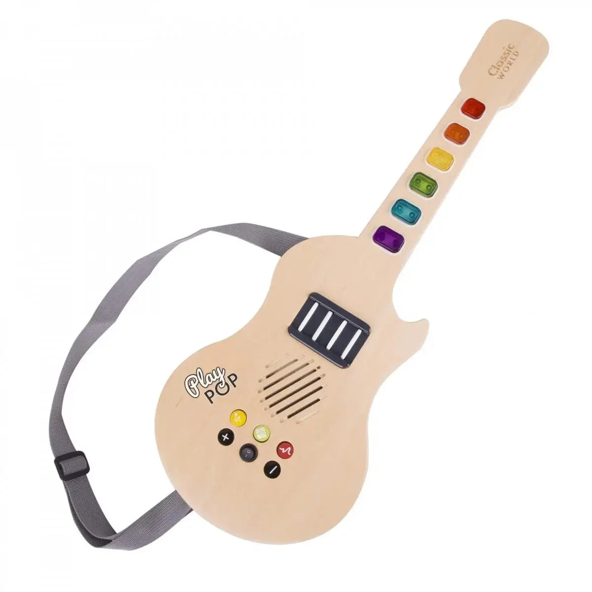 Electric Wooden Glowing Guitar