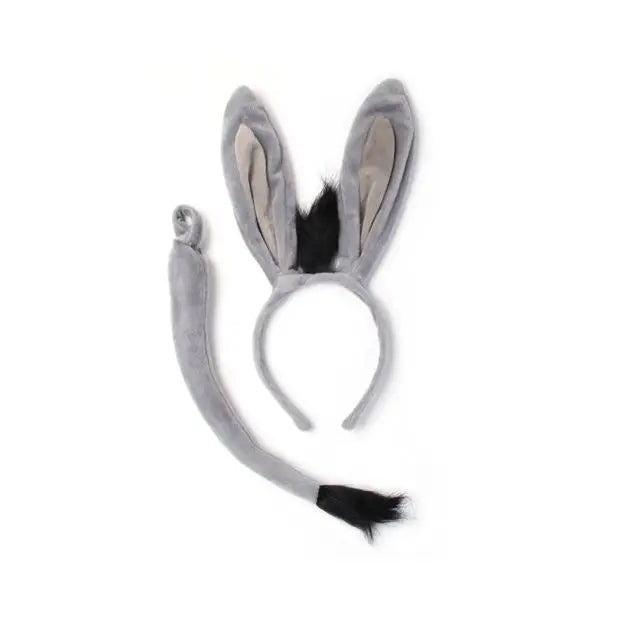 Donkey Ears with Tail Dress Up Set