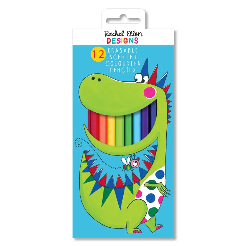 Dinosaur Scented & Erasable Colouring Pencils