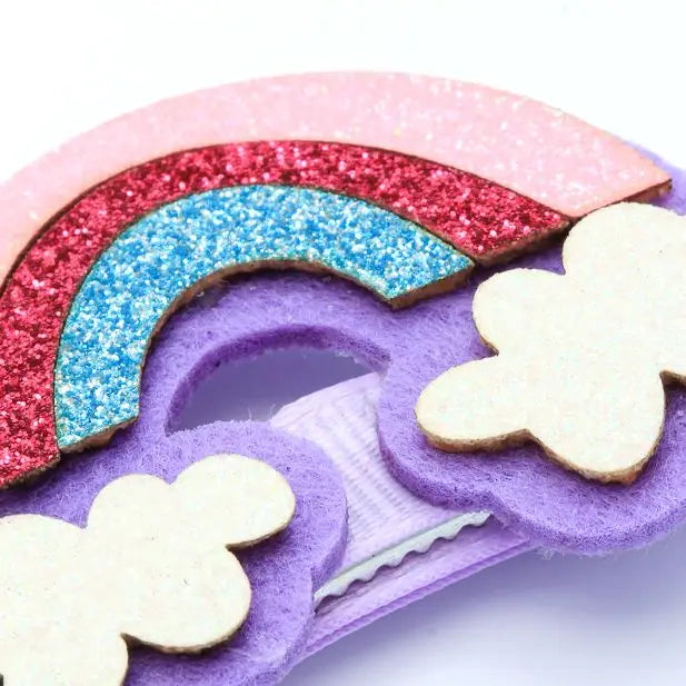 Rainbow Mix Hair Clips