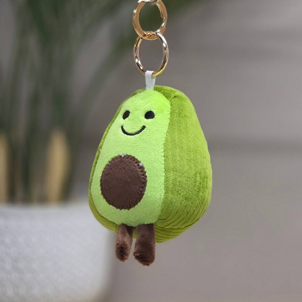 Plush Avocado Bag Charm