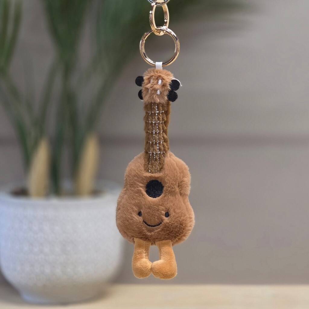 Plush Guitar Bag Charm