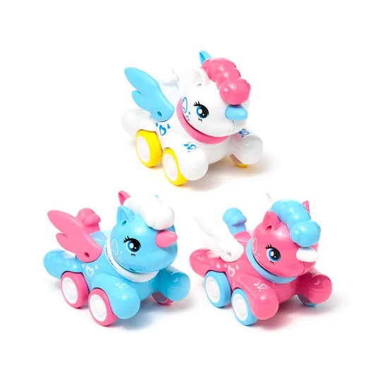 Press & Go Winged Unicorn Action Toy