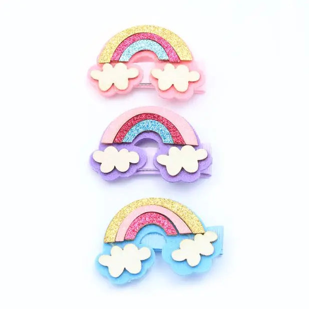 Rainbow Mix Hair Clips