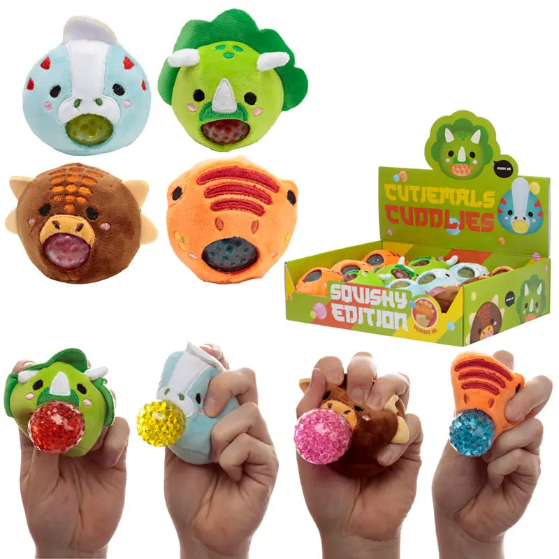 Cutiesaur Dinosaur Plush Squeezy Toy
