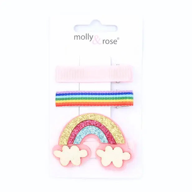 Rainbow Mix Hair Clips