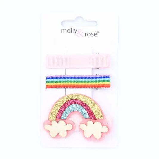 Rainbow Mix Hair Clips