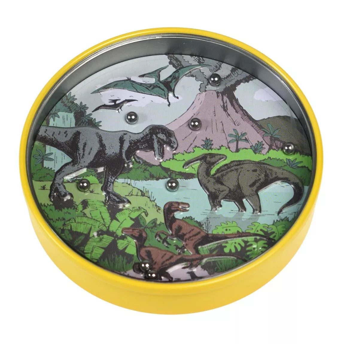 Tin tilt puzzle - Prehistoric Land Dinosaur