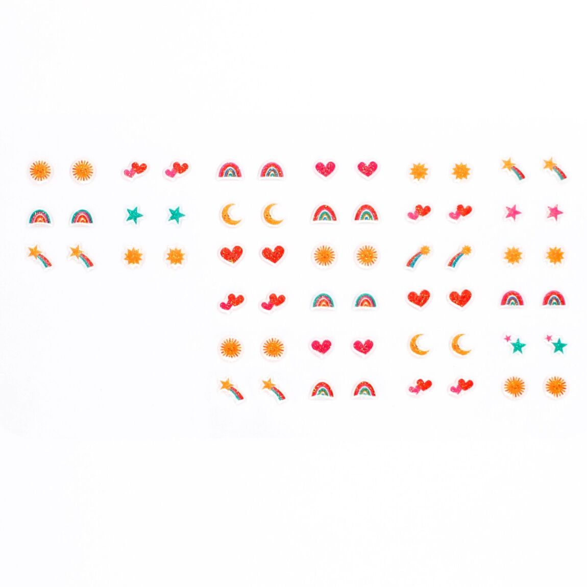 Stick on earrings (30 pairs) - Cosmic Love