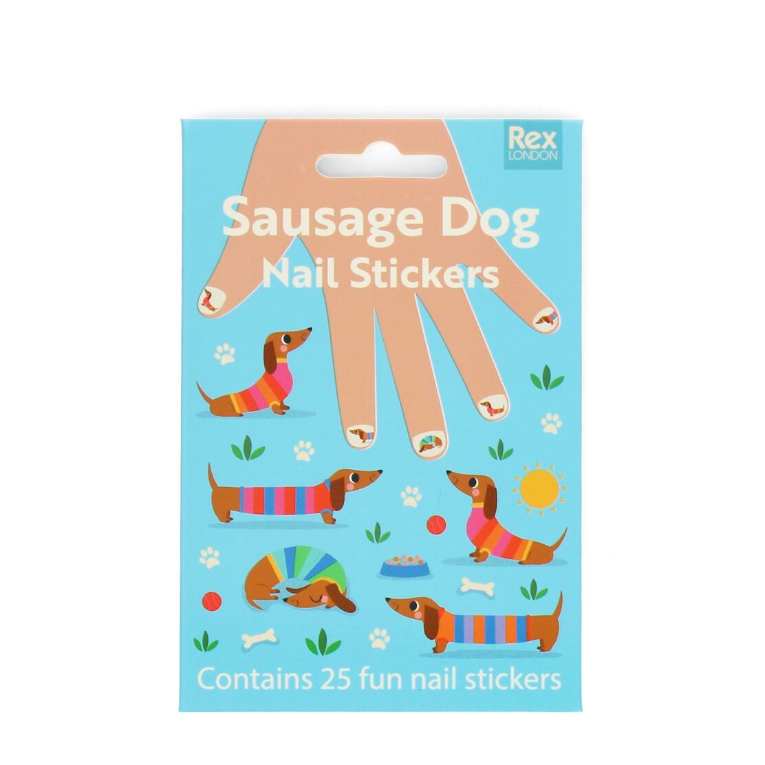 Children's nail stickers - Sausage Dog