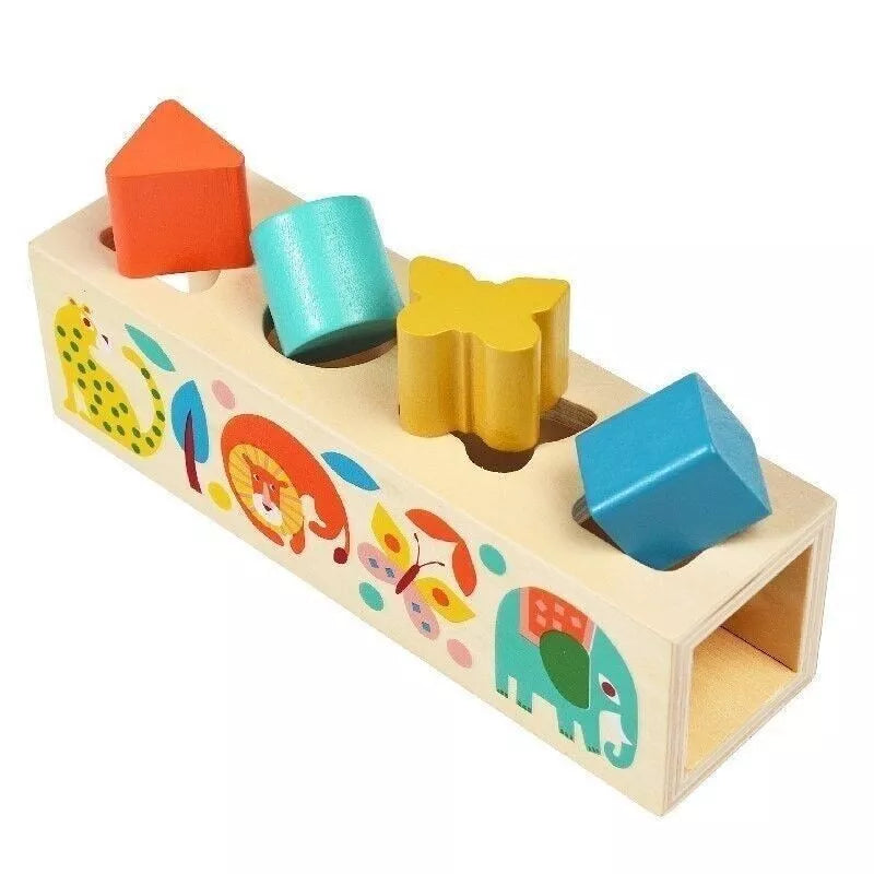 Wooden shape sorter - Wild Wonders