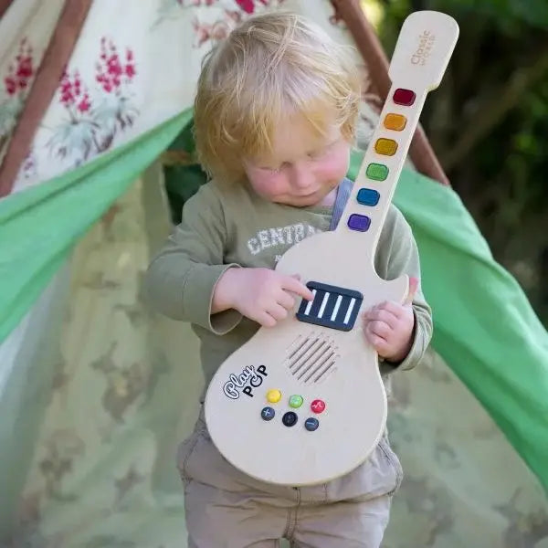 Electric Wooden Glowing Guitar