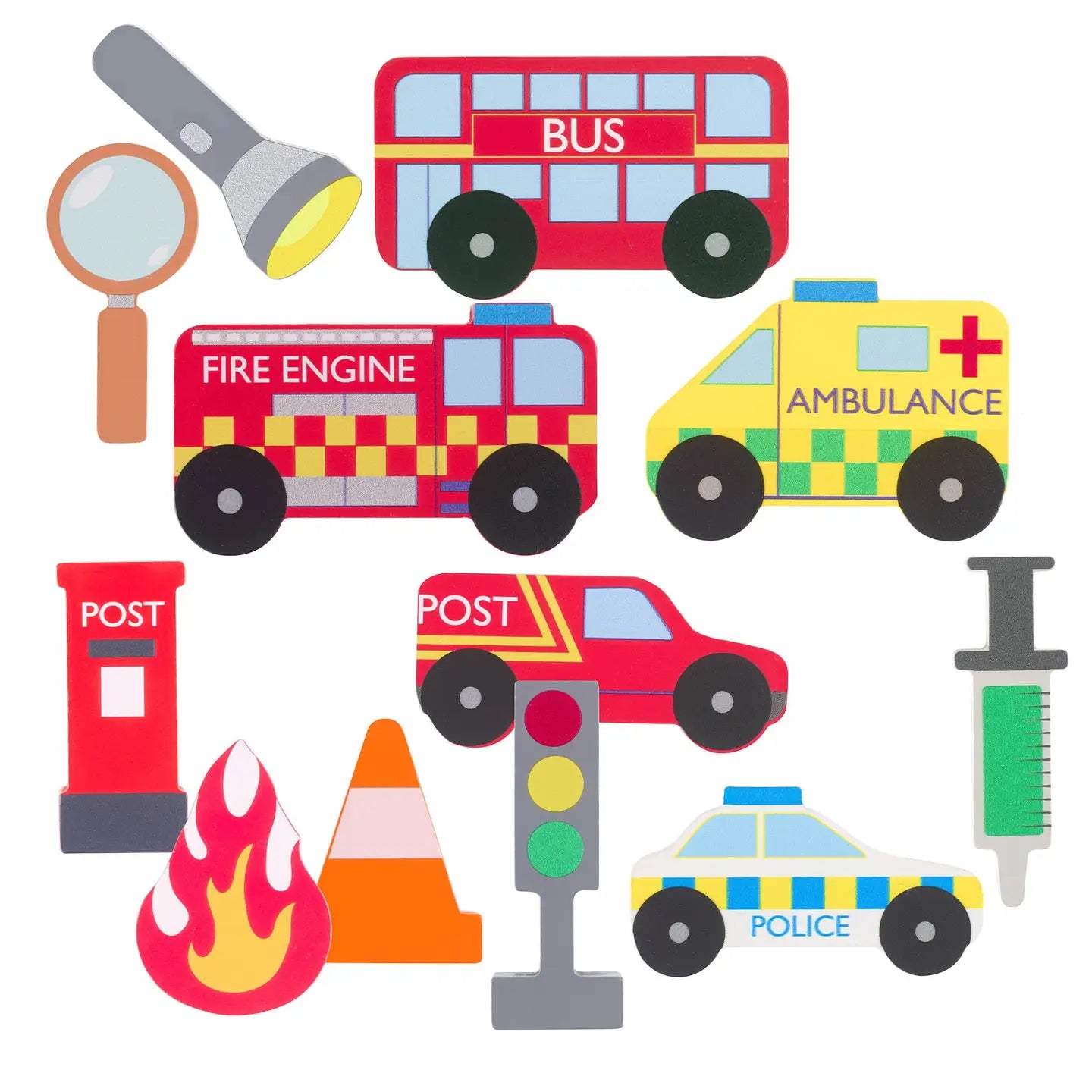 Emergency Services Wooden Stacking Game