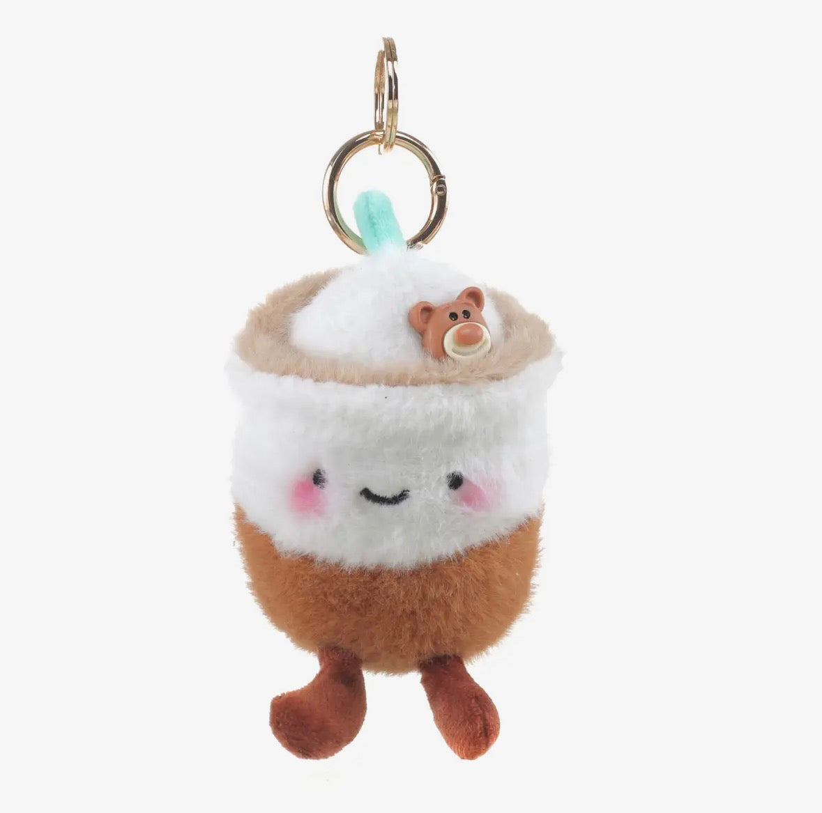 Brown Iced Coffee Keyring