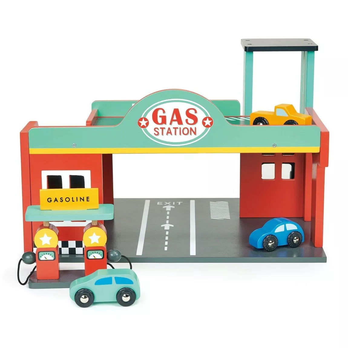 Mentari Wooden Toy Gas Station