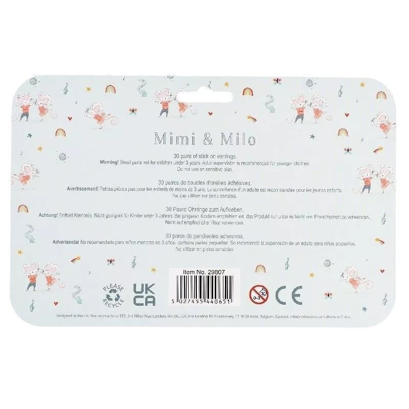 Stick on earrings - Mimi and Milo