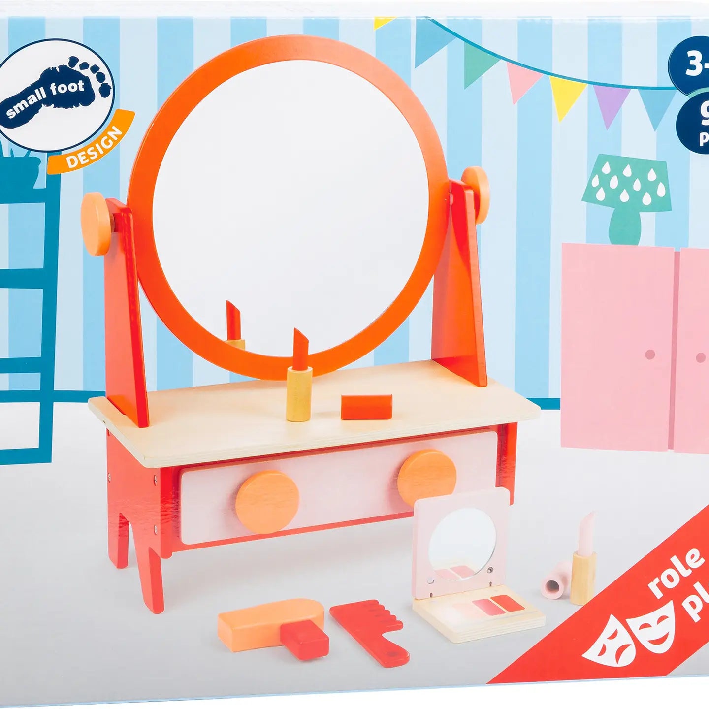 Retro Make-Up Table with Mirror