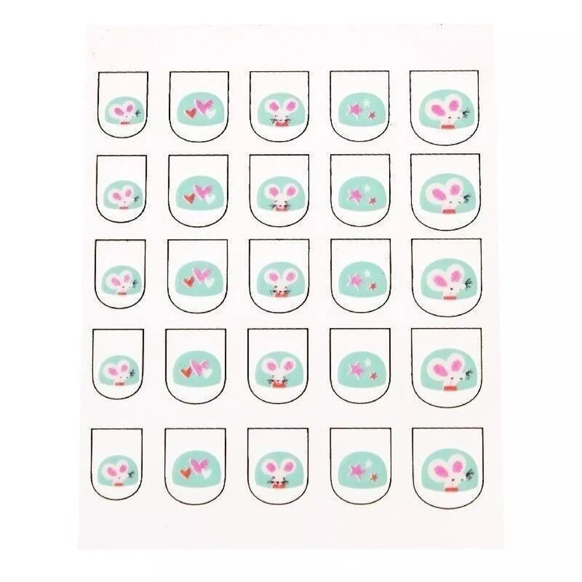 Mimi and MiloNail Stickers
