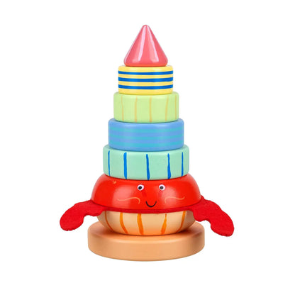 Hermit Crab Wooden Stacking Ring