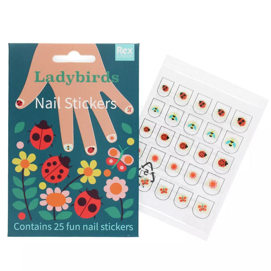 Children's nail stickers - Ladybird