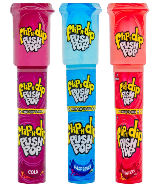 Bazooka Push Pop Flip-N-Dip
