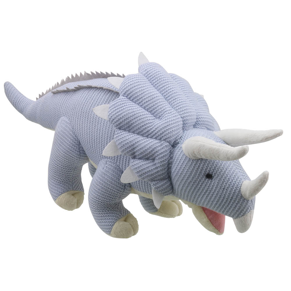 Triceratops (Blue) – Large – Wilberry Knitted
