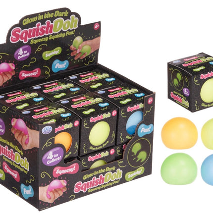 Glow In The dark Squishdoh Ball 60mm