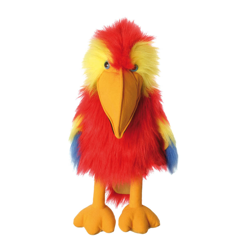 Large Bird Puppet - Scarlet Macaw