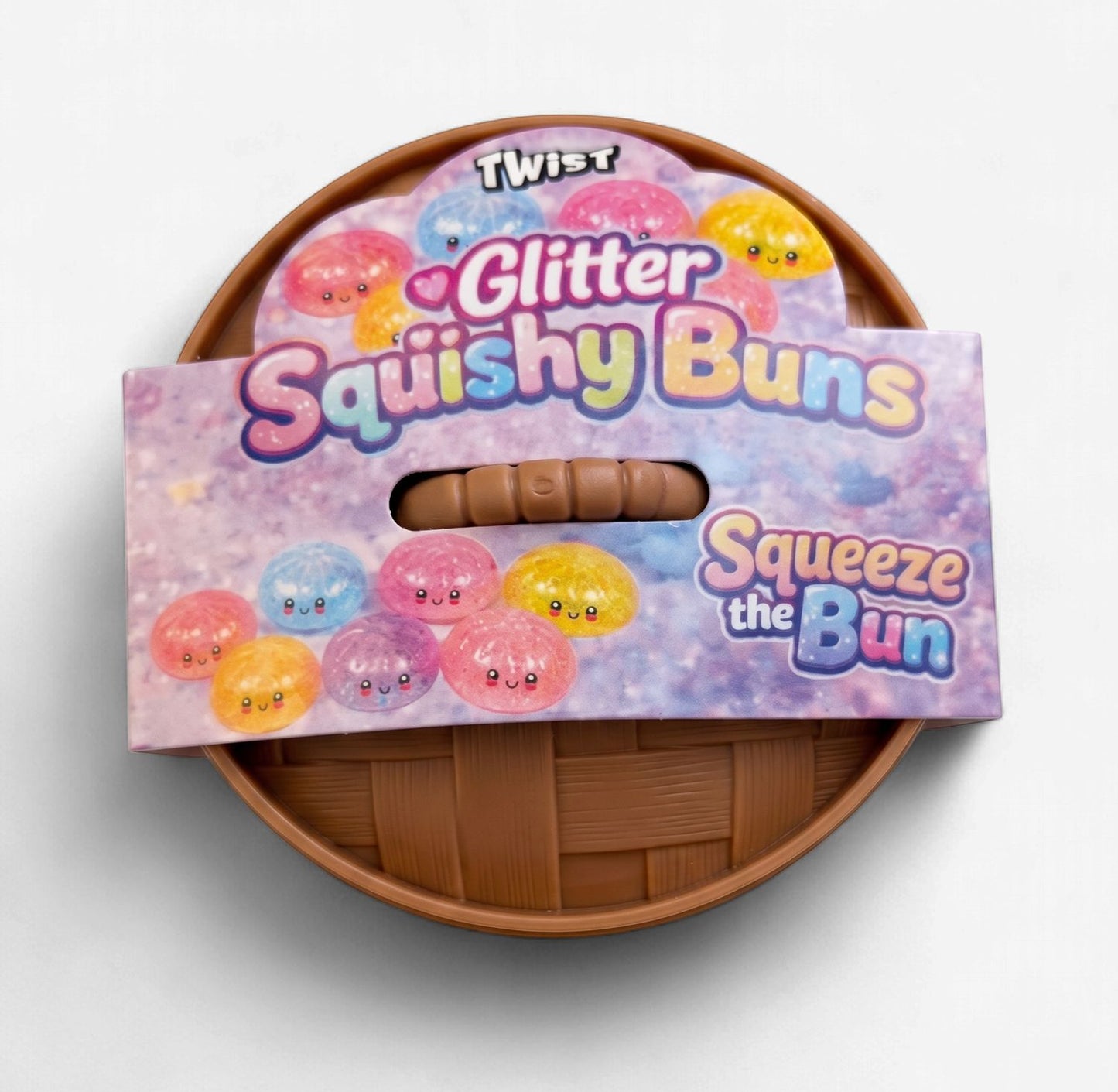 Twist Glitter Squishy Bun