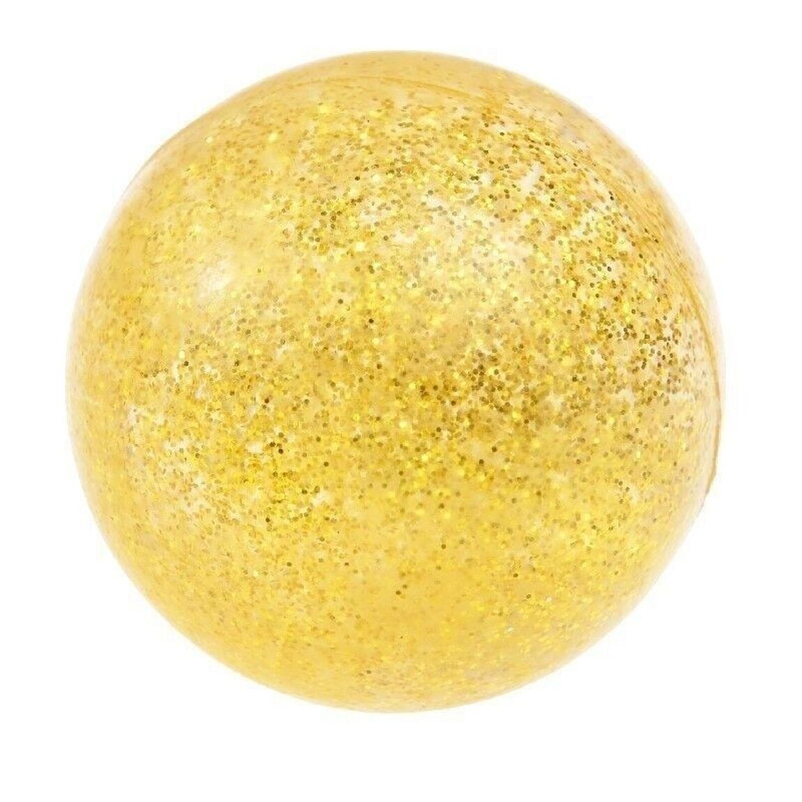 Glitter Bouncy Ball - Gold Dog