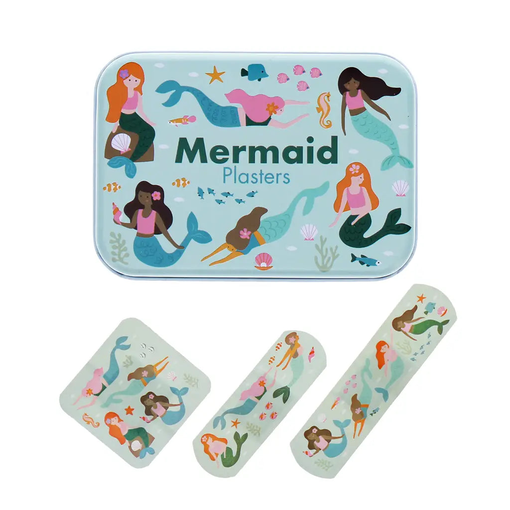 Children's Plasters in A Tin (30 Pcs) - Mermaid