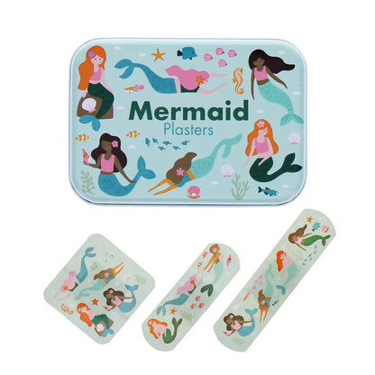 Children's Plasters in A Tin (30 Pcs) - Mermaid