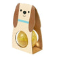 Glitter Bouncy Ball - Gold Dog