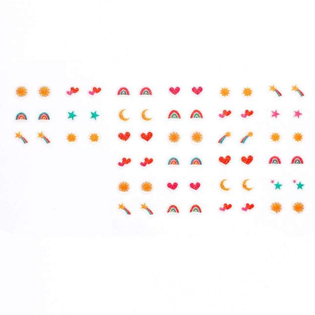 Stick on earrings (30 pairs) - Cosmic Love