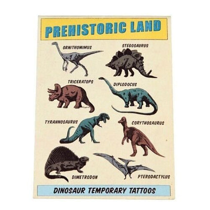Temporary Tattoos - Dinosaur Prehistoric Land