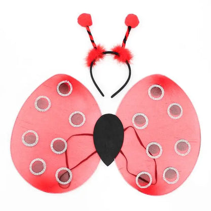 Ladybird Style Wings and Headband Deeley Bopper Set