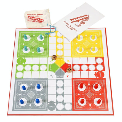 Snakes & ladders and ludo double-sided board game