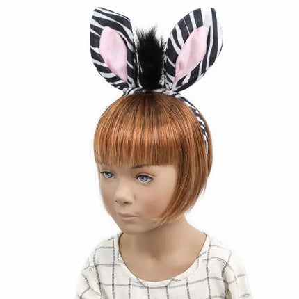 Zebra Ears and Tail Dress Up Set