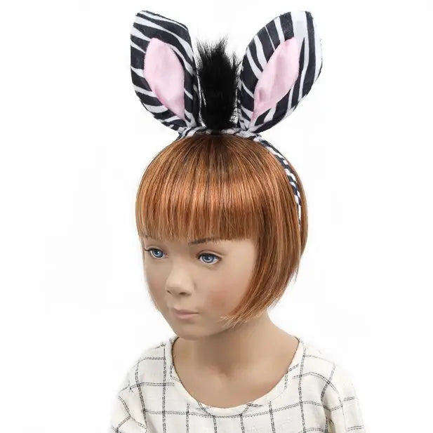 Zebra Ears and Tail Dress Up Set