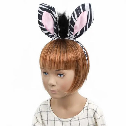 Zebra Ears and Tail Dress Up Set
