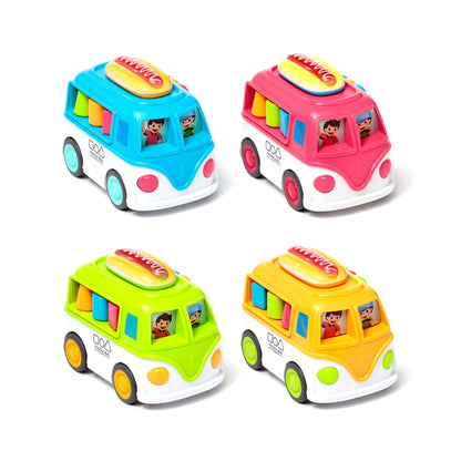 Cartoon Food Truck Friction Push/Pull Action Toy