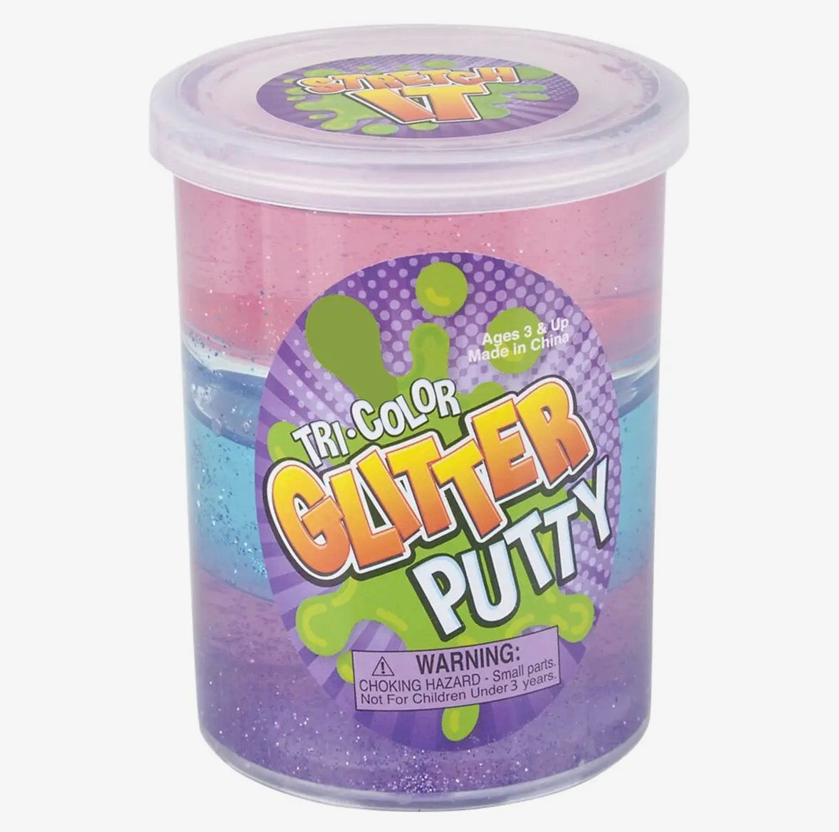 Tri-Colour Glitter Putty