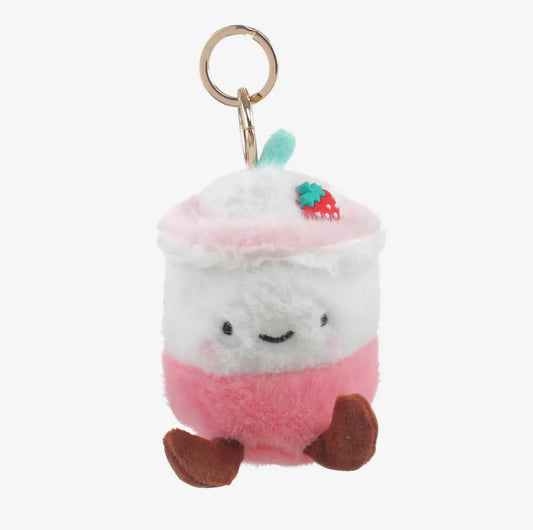 Pink Iced Coffee Keyring