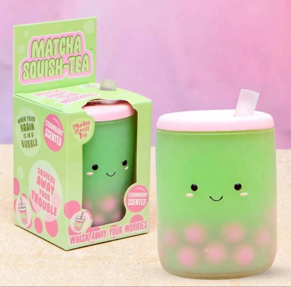 Matcha Boba Squish-Tea Stress Toy