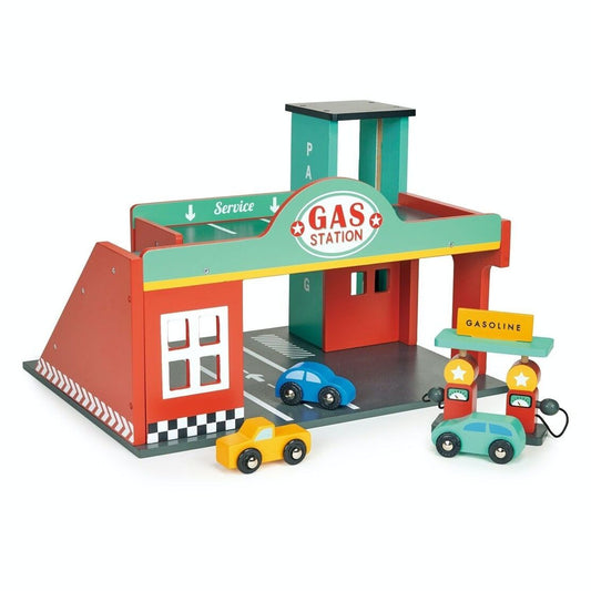 Mentari Wooden Toy Gas Station