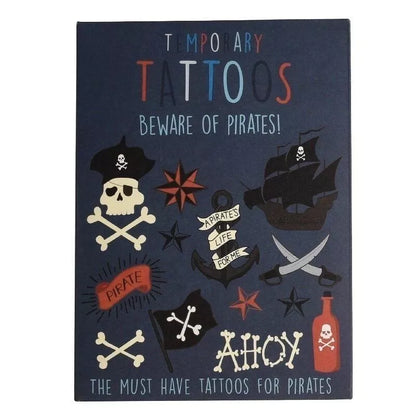Beware of Pirates - Temporary Tattoos