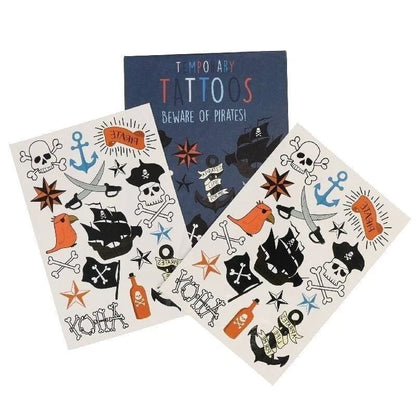 Beware of Pirates - Temporary Tattoos