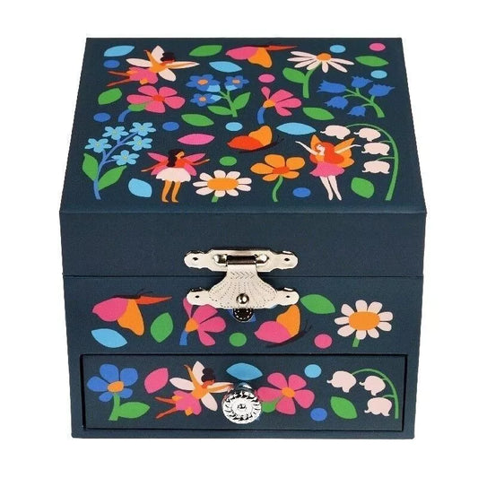 Musical jewellery box - Fairies in the Garden