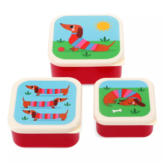 Sausage Dog - Set of 3 Snack Boxes