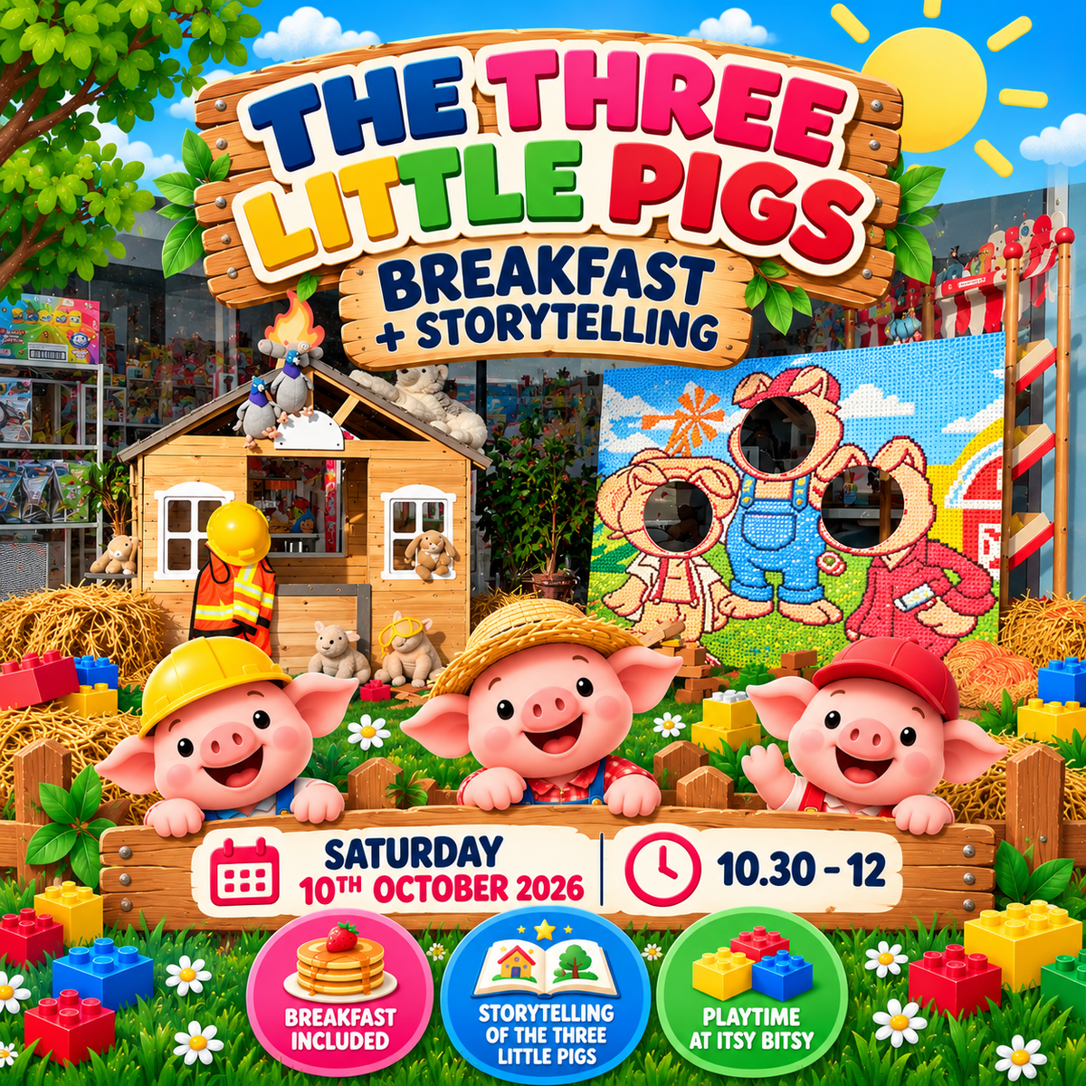 Three Little Pigs Breakfast + Storytelling